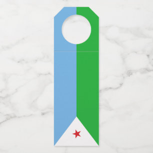 ジブチ国旗 ボトルネックタグ