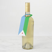 ジブチ国旗 ボトルネックタグ (アングル)