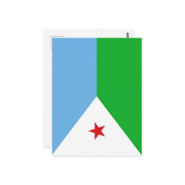 ジブチ国旗 ポストカード