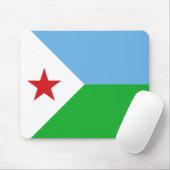 ジブチ国旗 マウスパッド (マウス)