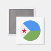 ジブチ国旗 マグネット (正面/裏面)