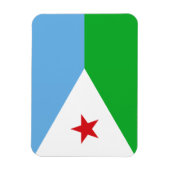 ジブチ国旗 マグネット (縦)