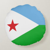 ジブチ国旗 ラウンドクッション (裏面)