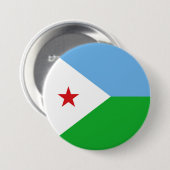 ジブチ国旗 缶バッジ (正面&裏面)