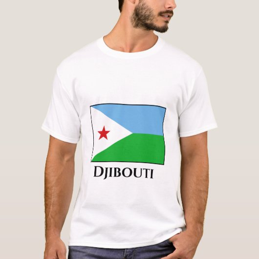 ジブチ国旗 Tシャツ (正面)