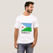 ジブチ国旗 Tシャツ (正面フル)