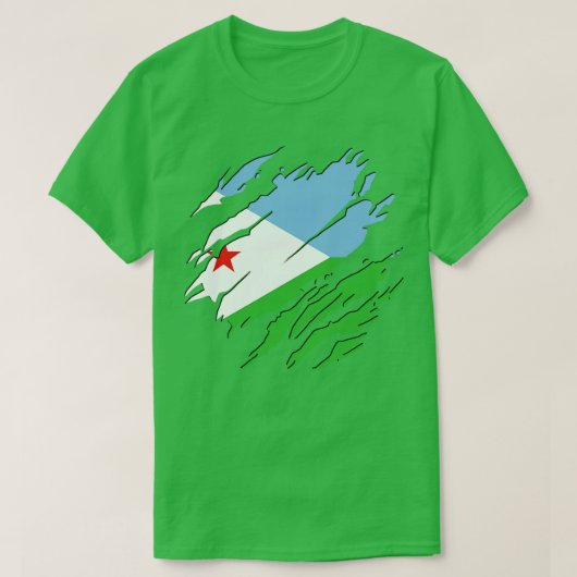 ジブチ常 Tシャツ (デザイン正面)