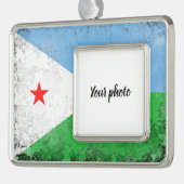 ジブチ シルバープレートフレームオーナメント (左)