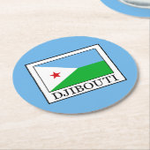 ジブチ ラウンドペーパーコースター (アングル)