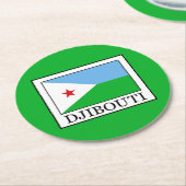 ジブチ ラウンドペーパーコースター (アングル)