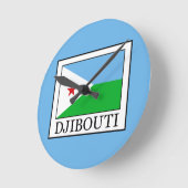ジブチ ラウンド壁時計 (傾斜)