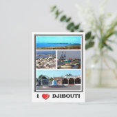 ジブチ – 私の愛 –  ポストカード (スタンド正面)