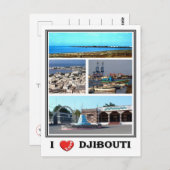 ジブチ – 私の愛 –  ポストカード (正面/裏面)