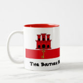 ジブラルタルのマグのデザインのブリティッシュロック ツートーンマグカップ (左)