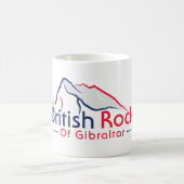 ジブラルタルのマグのブリティッシュロック コーヒーマグカップ (中央)