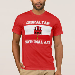ジブラルタルの国家的記念日のTシャツのデザイン Tシャツ
