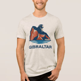 ジブラルタルの岩山 トライブレンドTシャツ
