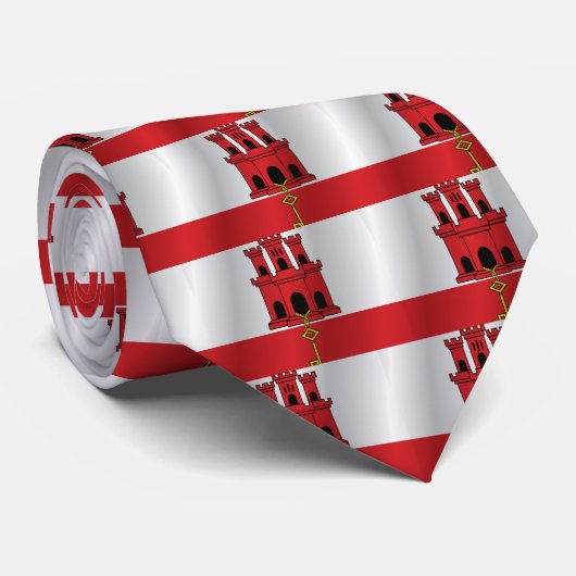 ジブラルタルの旗 ネクタイ (ロール)