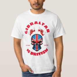 ジブラルタルは英国のest 1704スカルTシャツ Tシャツ