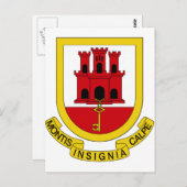 ジブラルタルコート・オブ・アームズ ポストカード (正面/裏面)