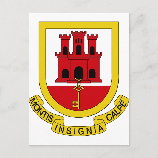 ジブラルタルコート・オブ・アームズ ポストカード (正面)