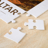 ジブラルタルトラベルアートヴィンテージ ジグソーパズル (側面)