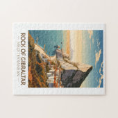 ジブラルタルトラベルアートヴィンテージ ジグソーパズル (横)