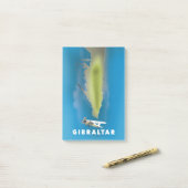 ジブラルタルマップ ポストイット (デスク上)