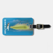 ジブラルタルマップ ラゲッジタグ (正面横)