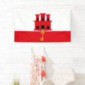 ジブラルタル国旗のバナー 横断幕 (インサイチュ)