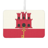 ジブラルタル国旗 カーエアーフレッシュナー (裏面)