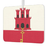 ジブラルタル国旗 カーエアーフレッシュナー (左)