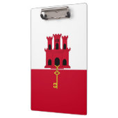 ジブラルタル国旗 クリップボード (左)