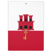 ジブラルタル国旗 クリップボード (裏面)