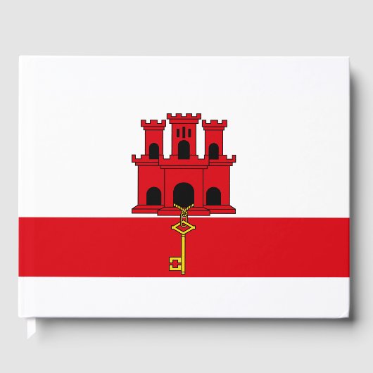 ジブラルタル国旗 ゲストブック (正面)