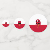 ジブラルタル国旗 コンフェッティ (正面)