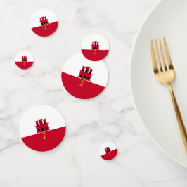 ジブラルタル国旗 コンフェッティ