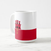 ジブラルタル国旗 コーヒーマグカップ (正面左)