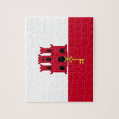 ジブラルタル国旗 ジグソーパズル (縦)