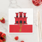 ジブラルタル国旗 スタンダードランチョンナプキン (インサイチュ)