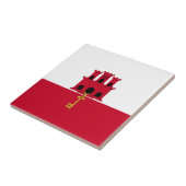 ジブラルタル国旗 タイル (側面)