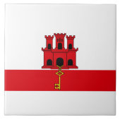 ジブラルタル国旗 タイル (正面)