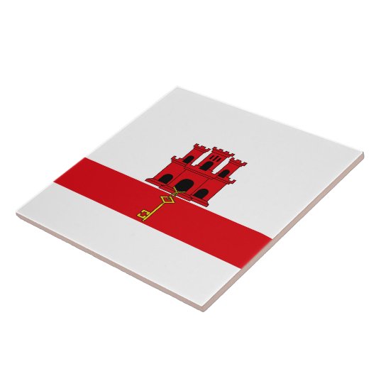 ジブラルタル国旗 タイル (側面)