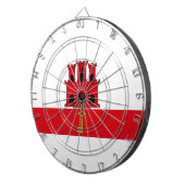 ジブラルタル国旗 ダーツボード (正面右)