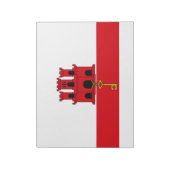 ジブラルタル国旗 ノートパッド (回転)