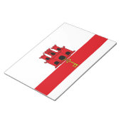 ジブラルタル国旗 ノートパッド (アングル)