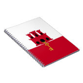 ジブラルタル国旗 ノートブック (右側)