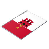 ジブラルタル国旗 ノートブック (左側)