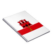 ジブラルタル国旗 ノートブック (右側)