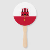 ジブラルタル国旗 ハンドファン (裏面)